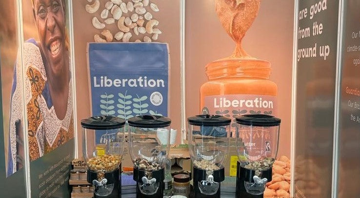 Liberation stall and samples at the Sustainability Show
